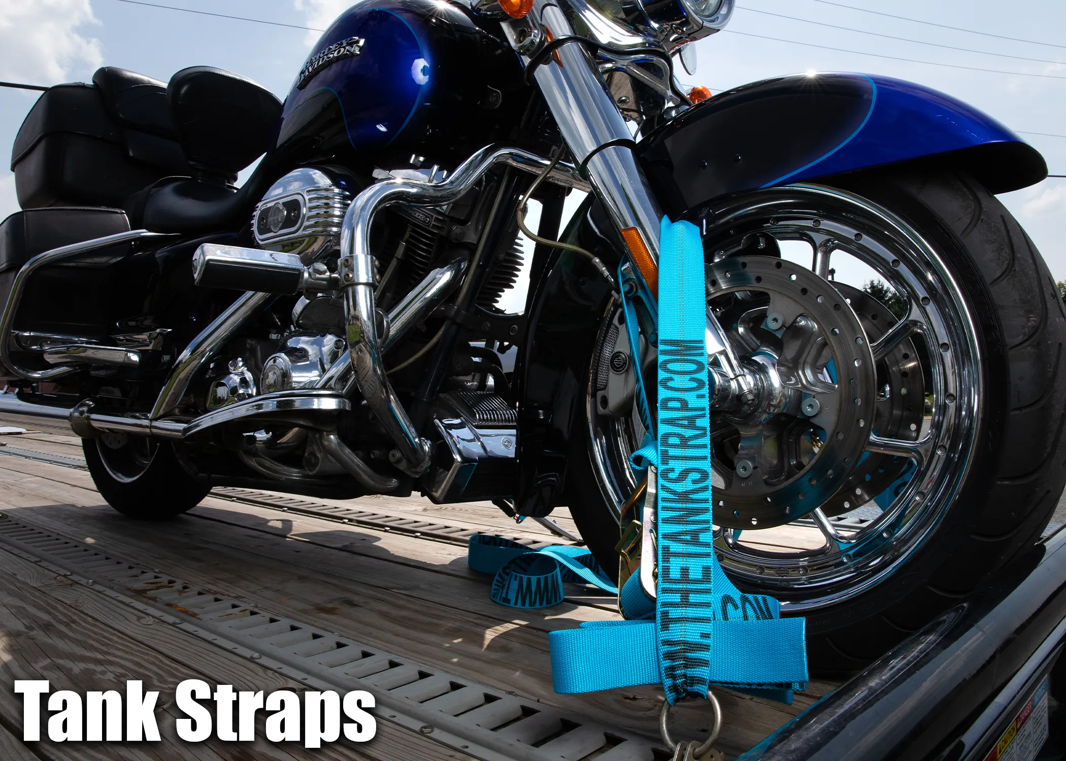 TANK STRAP: 4pk (Special Edition Blue) 2 Bike Set