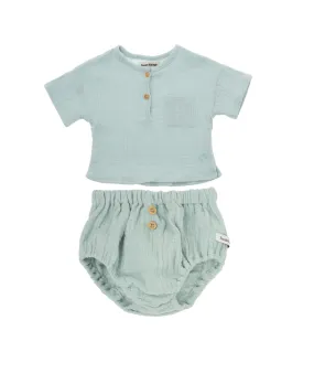 TOC Mint Gauze Bloomer Set
