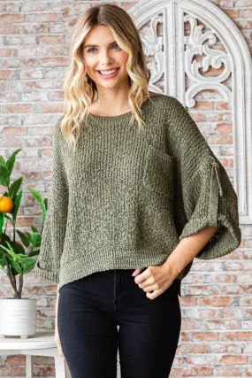 Veveret Dolman | Roll-Up Sweater | Rubies   Lace