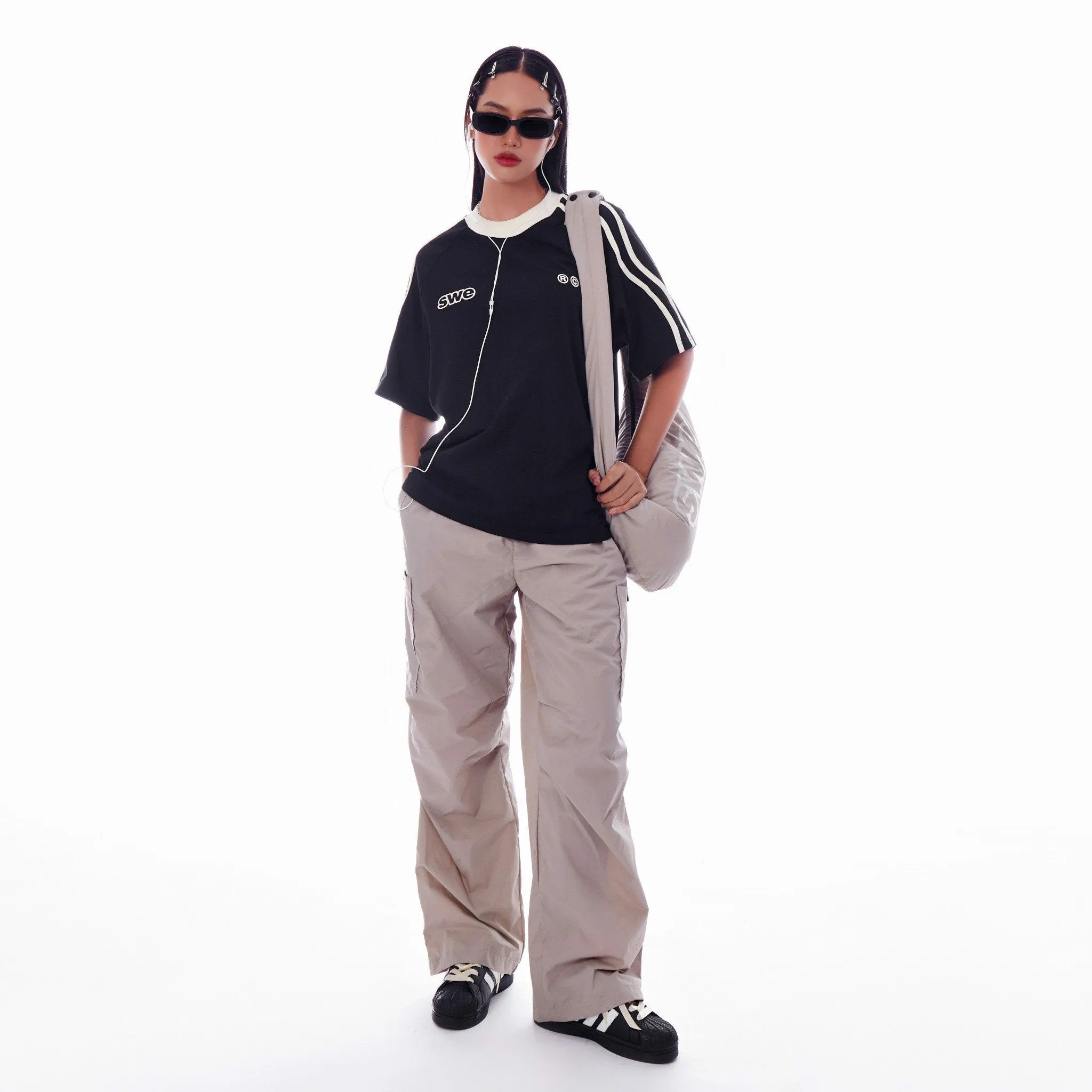 WAVELINES TEE - BLACK