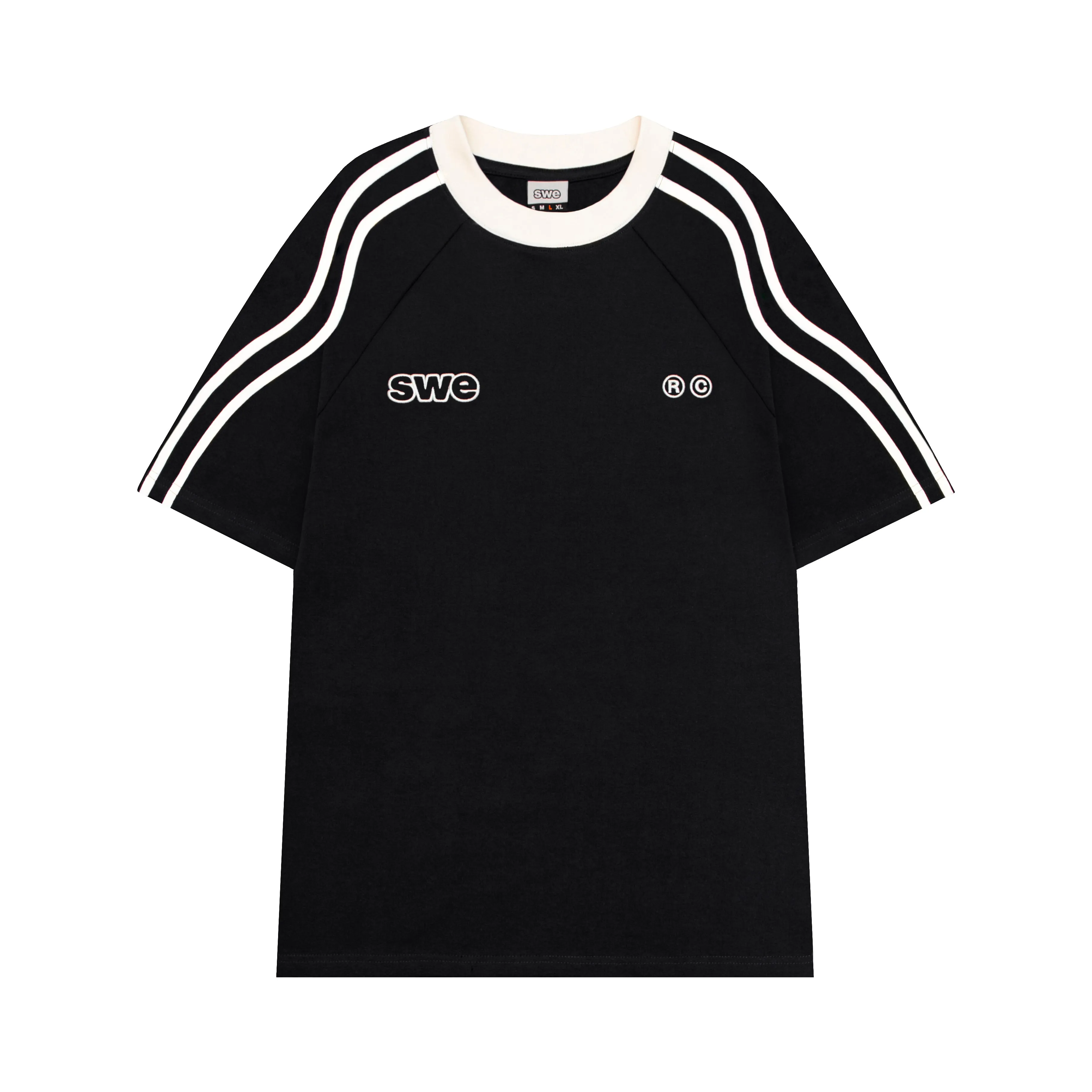 WAVELINES TEE - BLACK