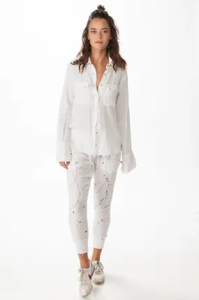 White Double  Gauze Shirt