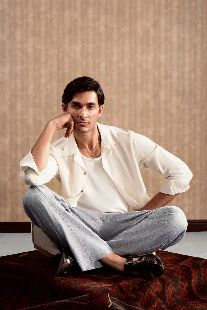 White Linen Resort Shirt