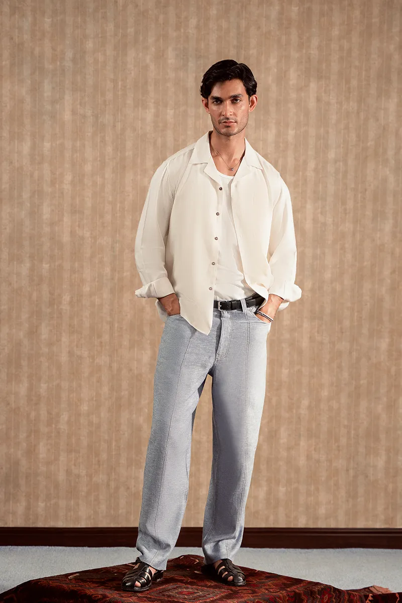 White Linen Resort Shirt