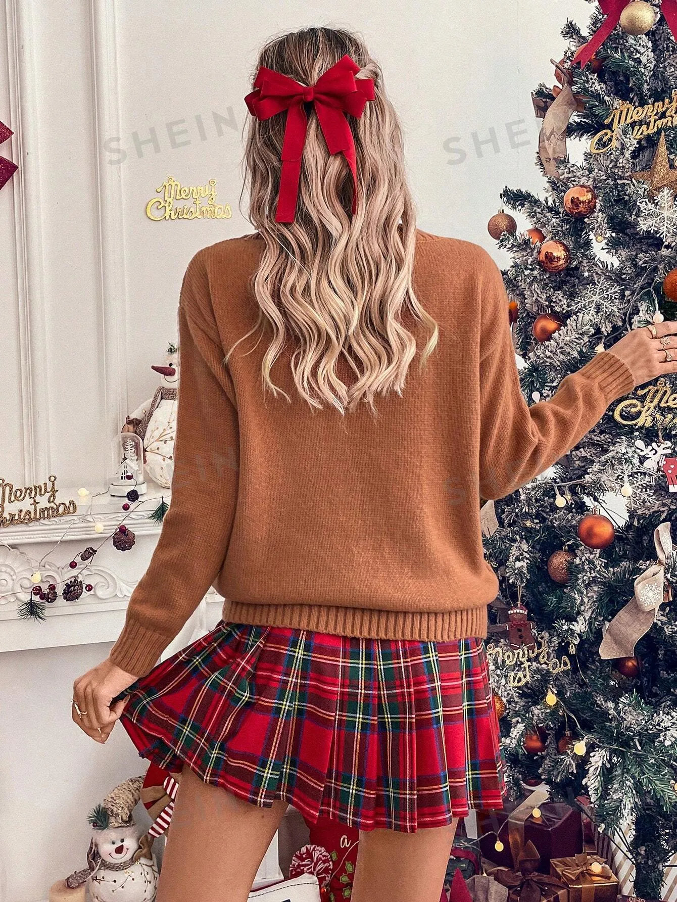 Women's long sleeve cardigan sweater| Crew Neck Women's Long Sleeve Sweater